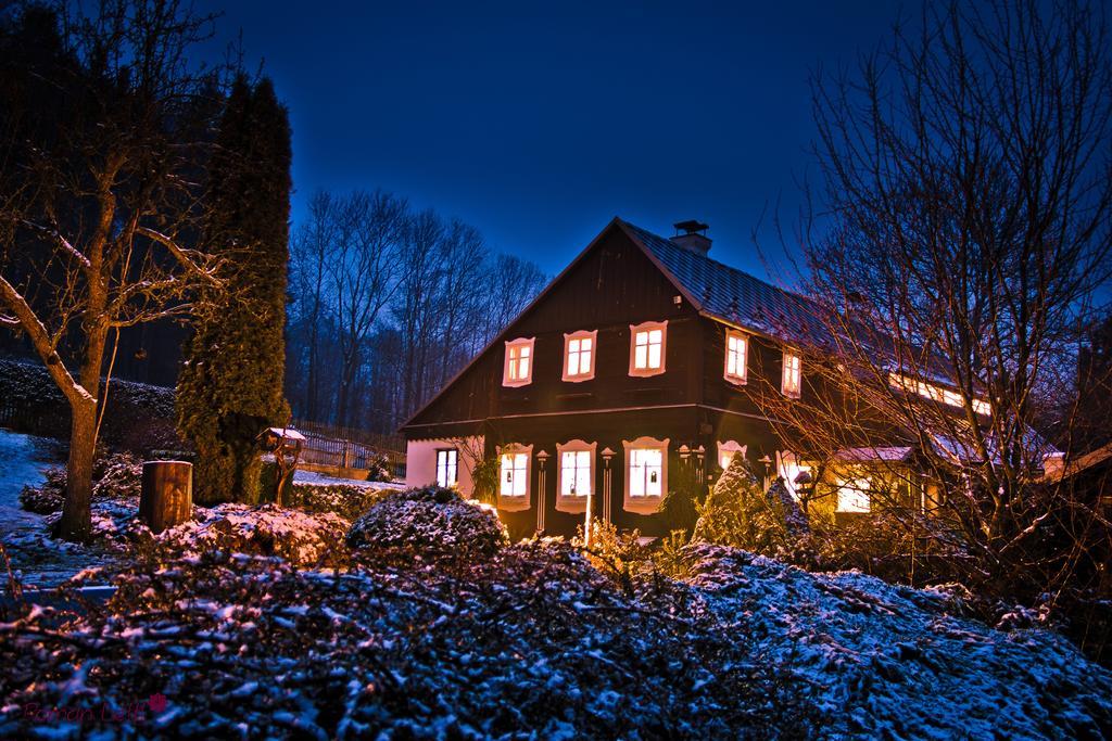 Penzion Pod Zeleznym Vrchem Chribska Exterior photo